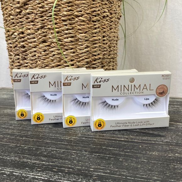Kiss Other - Kiss Minimal Collection Set of 4 Black‎ Lashes NIB NEW